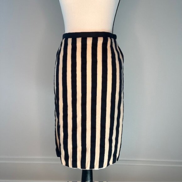 Escada Dresses & Skirts - Escada Women's Black and Tan Stripes, Size 38 EUR (6 US)